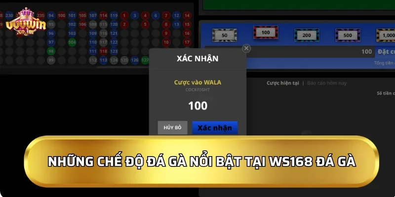 Những chế độ đá gà nổi bật tại WS168 Đá Gà